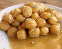 pignolata typical Sicilian and Calabrian dessert that is prepared for carnival